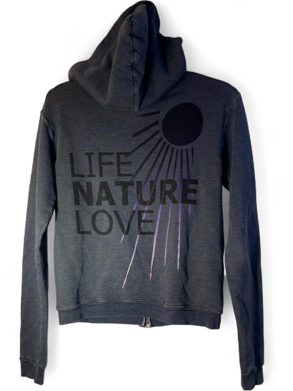 freecity  Graphic 'Life Nature Love' Hooded Sweatshirt
